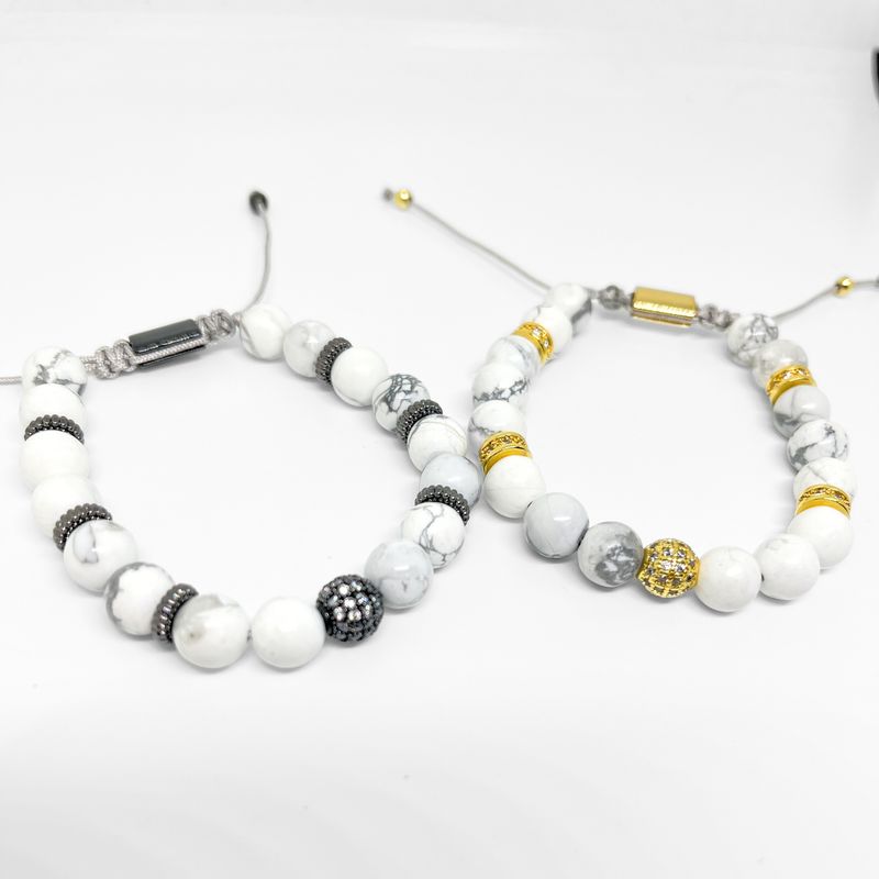 Pulseras de acero inoxidable con detalles de circonias