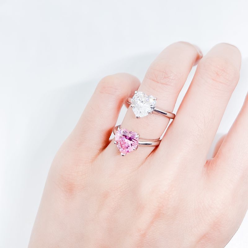 Anillos de Circonia de Corazón