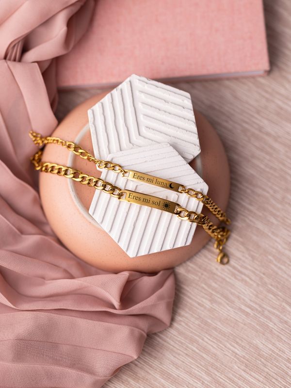 Pulseras Personalizadas Para Pareja (Dúo)
