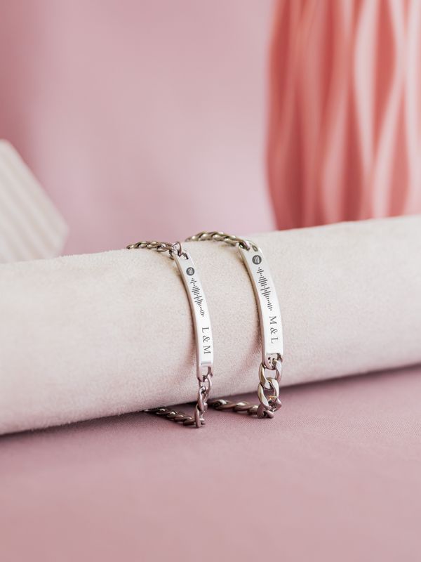 Pulseras Personalizadas Para Pareja (Dúo)
