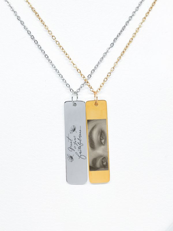 Collar Personalizado con Medalla Rectangular