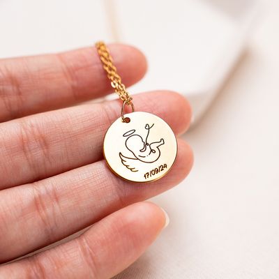 Medalla Redonda Personalizada (Collar o llavero)