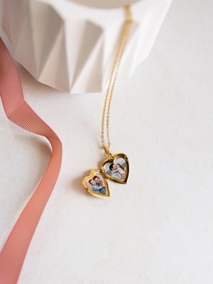 Relicario Corazón Liso (collar o llavero)