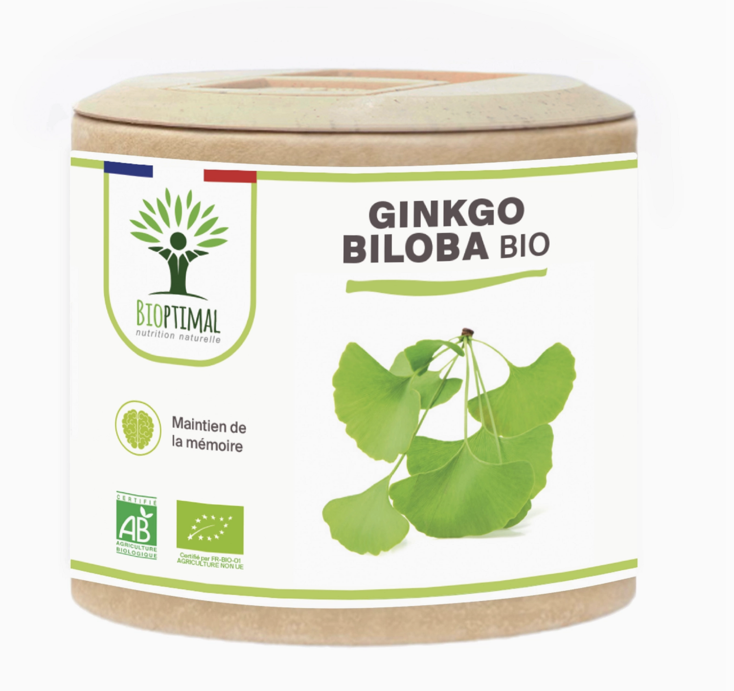 Ginkgo biloba bio Mémoire Concentration Vertige - en gélules