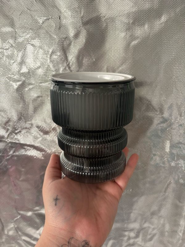3.5” Glass-look Self Watering Pot