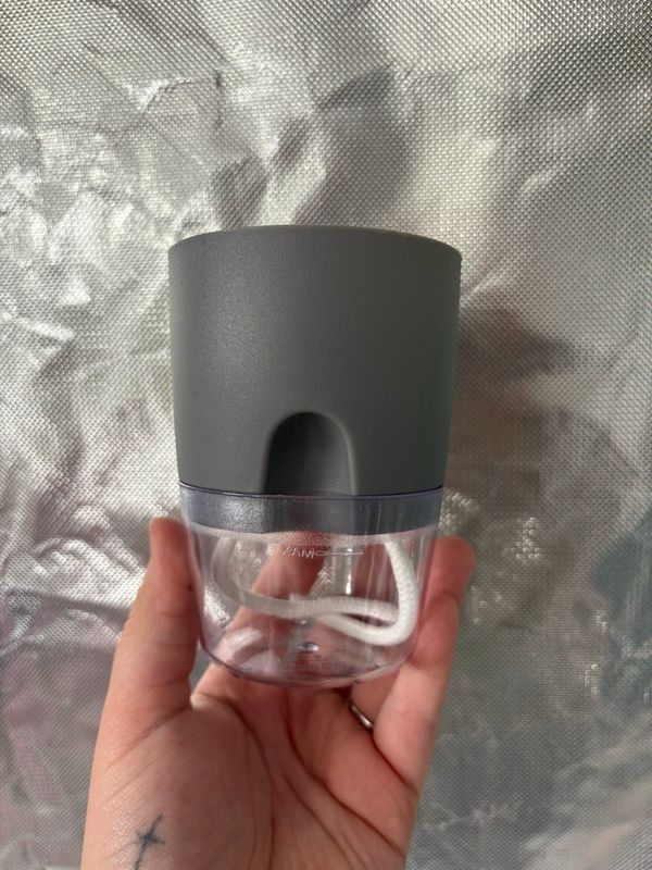 3.5” Grey Self Watering Pot