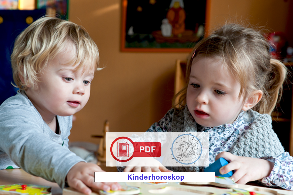 Kinderhoroskop mit Horoskop Zeichnung als PDF-Version