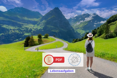 Lebensaufgaben mit Horoskop Zeichnung als PDF-Version