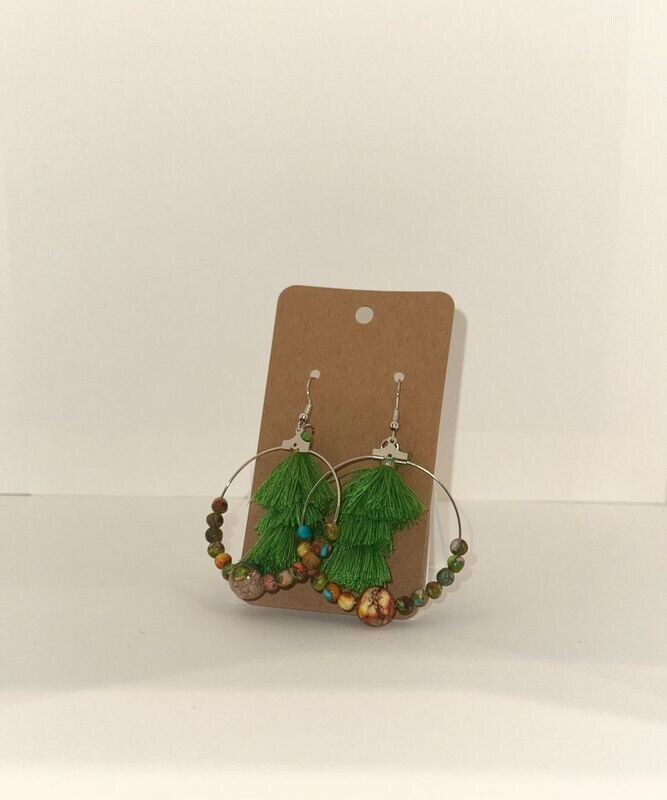 Round Tassel Earrings