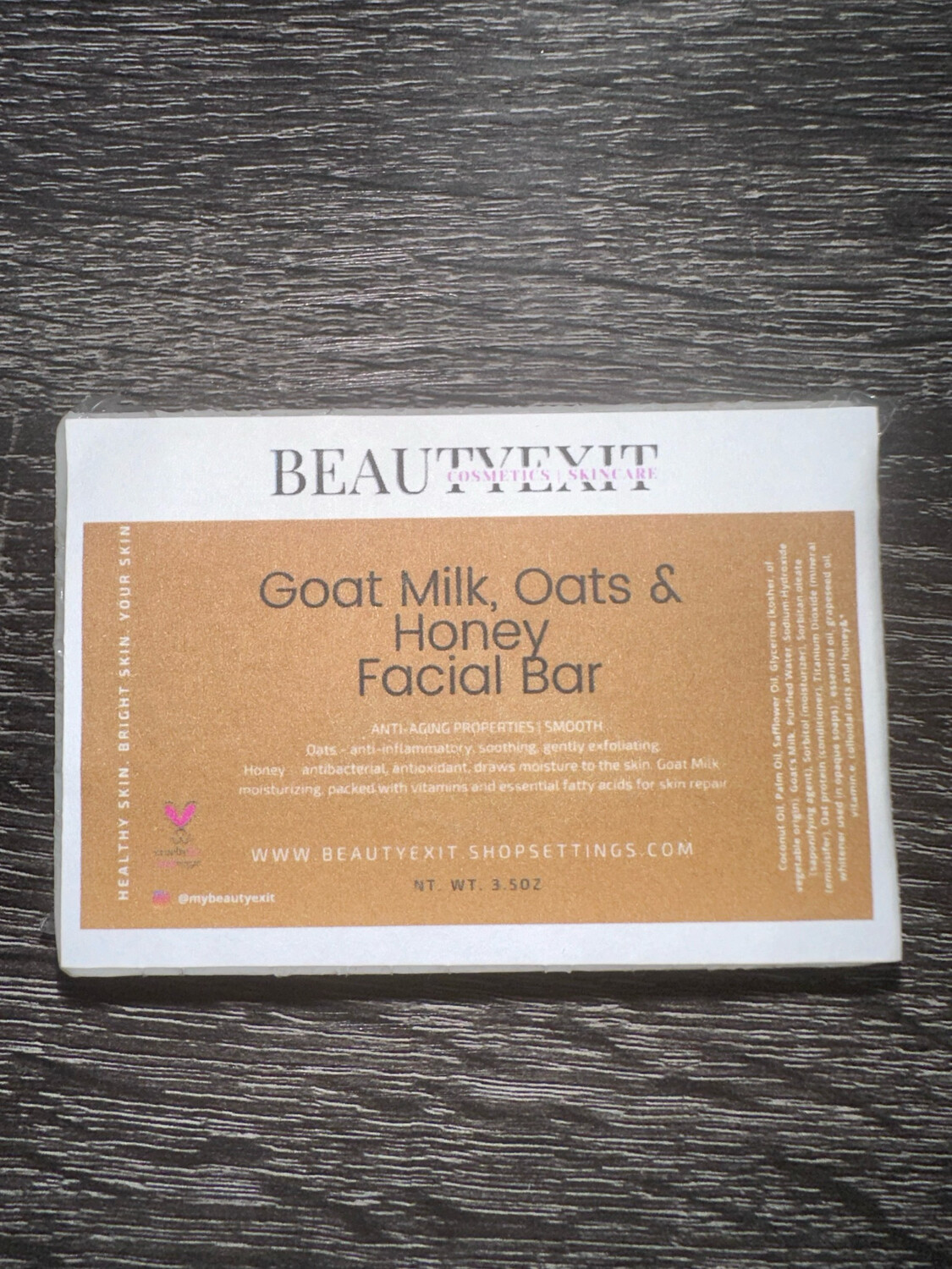 Goat Milk, Oats &amp; Honey Facial Bar
