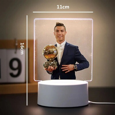 Cristiano Ronaldo 3D Night Light - Ballon D&#39;ior Edition