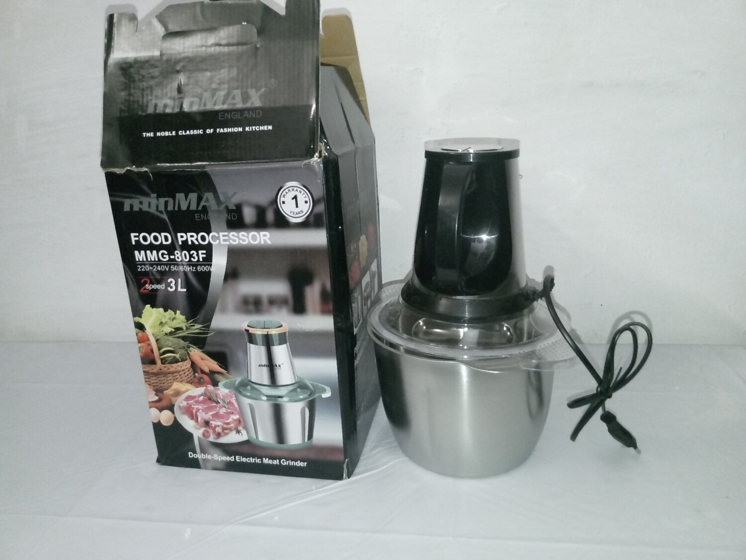 Robot culinaire ou coupeuse 3L inox