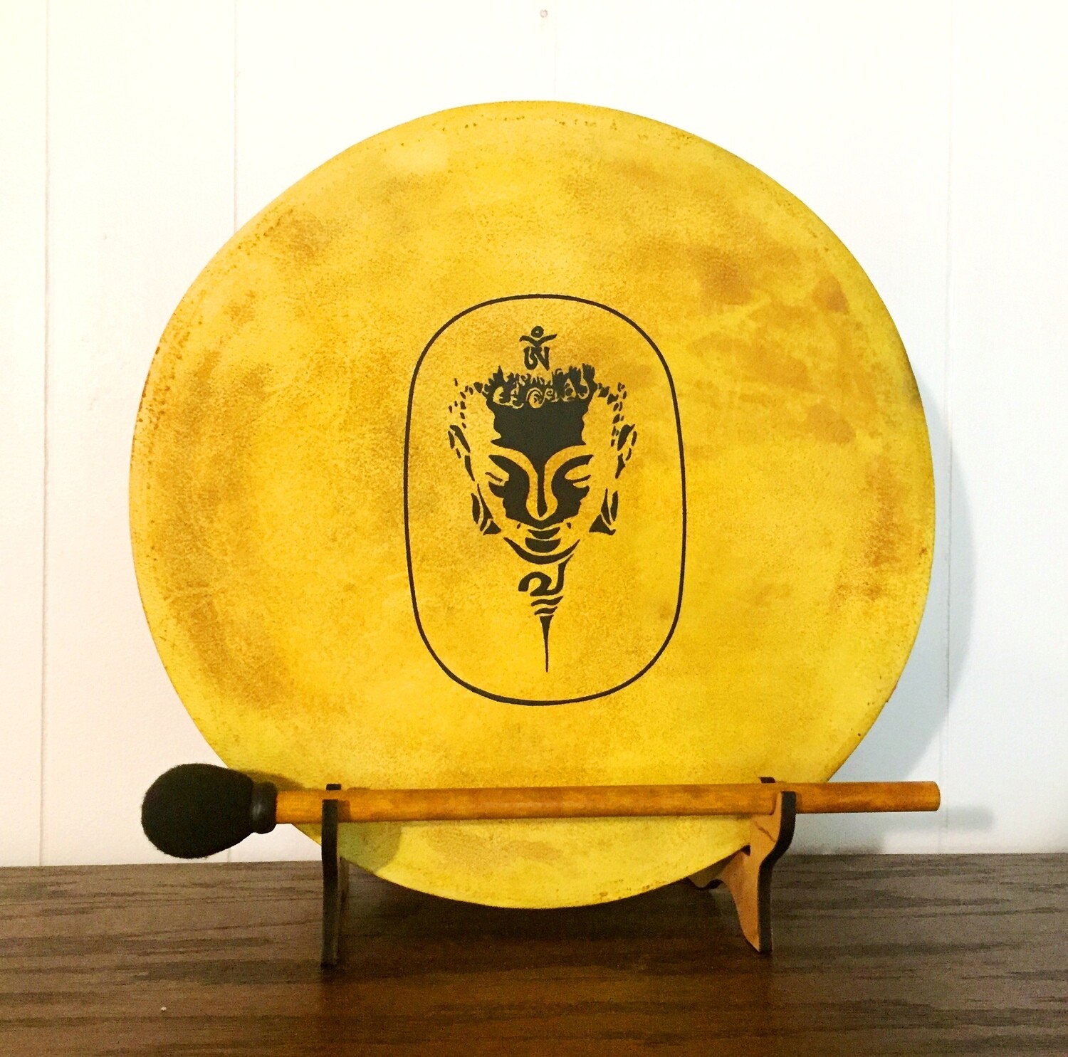 Shakti Goddess Shamanic Frame Drum with optional illuminated Display Stand and Carry Bag