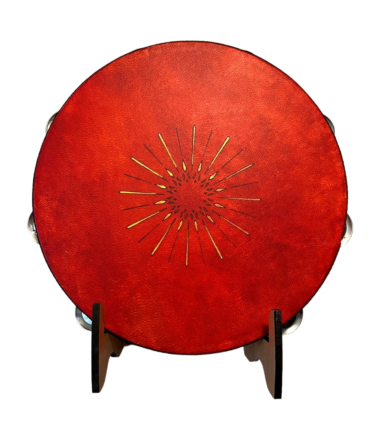 Starburst Tambourine with optional illuminated Display Stand Display Stand