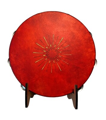 Starburst Tambourine with optional illuminated Display Stand Display Stand