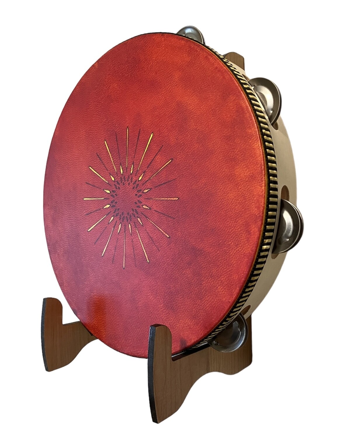 Starburst Tambourine with optional illuminated Display Stand Display Stand
