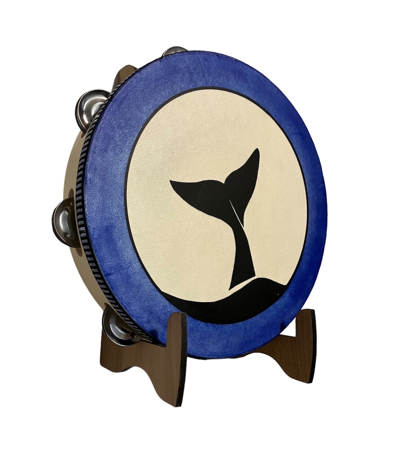 Whale Tambourine with optional illuminated Display Stand Display Stand