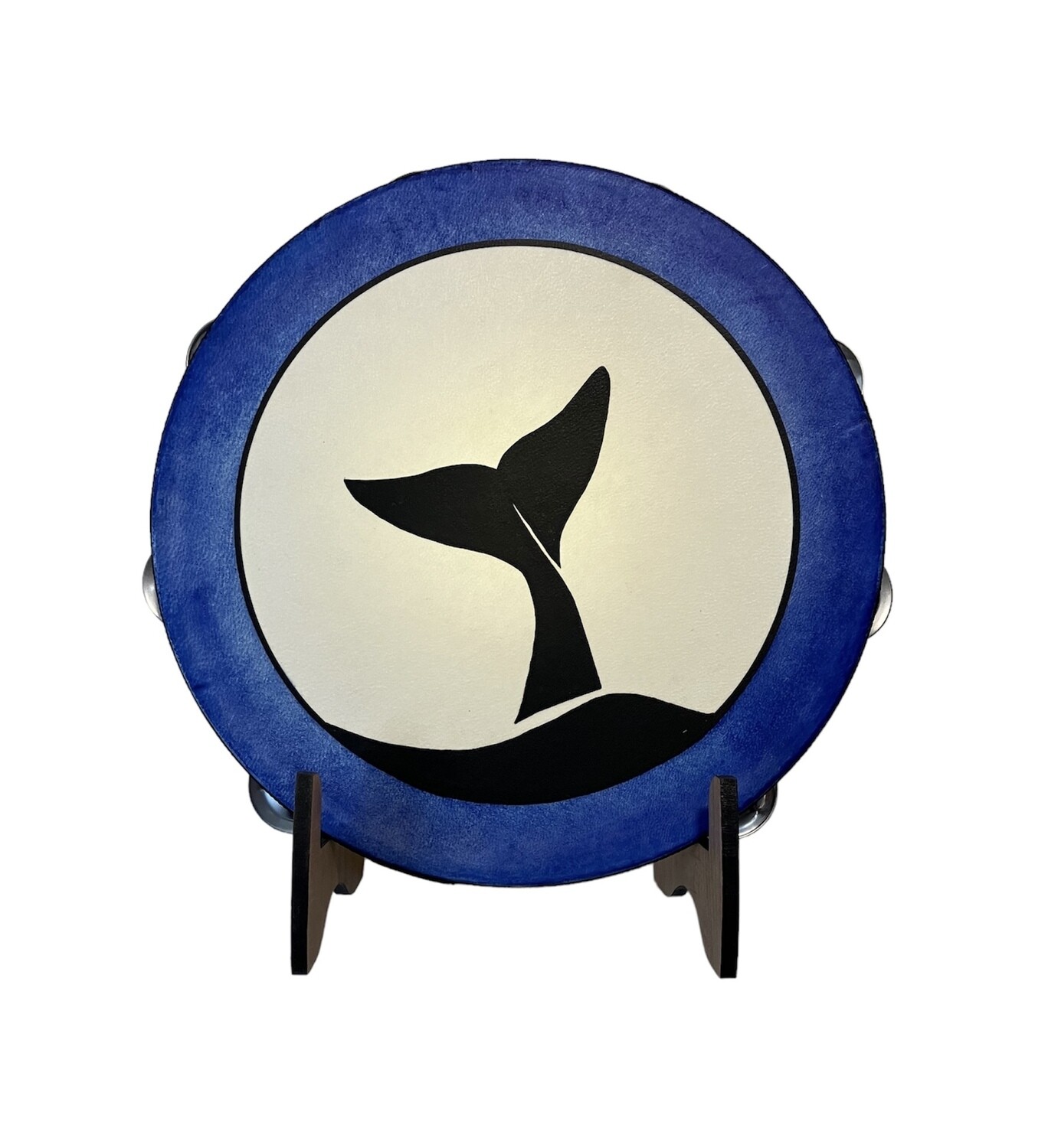 Whale Tambourine with optional illuminated Display Stand Display Stand