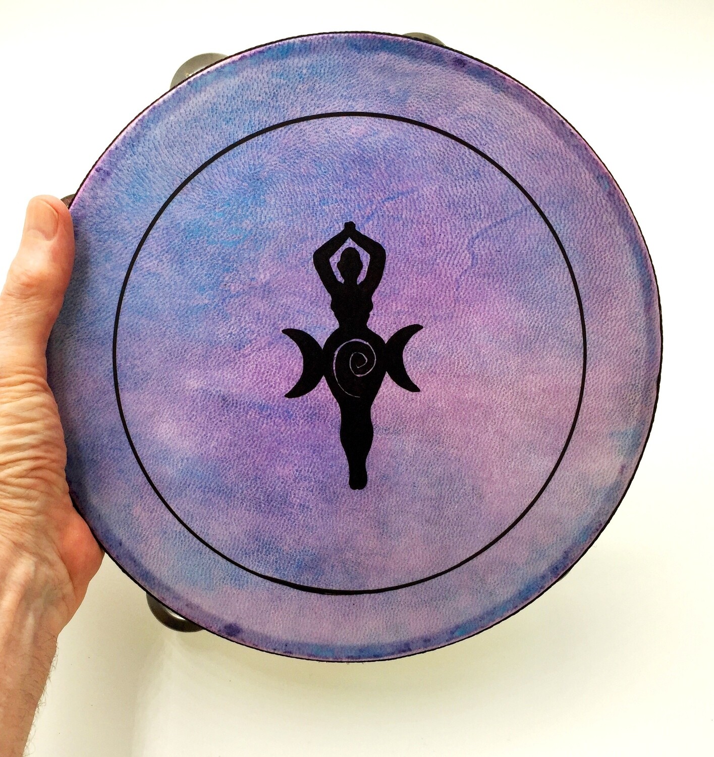 Goddess Tambourine with optional illuminated Display Stand Display Stand