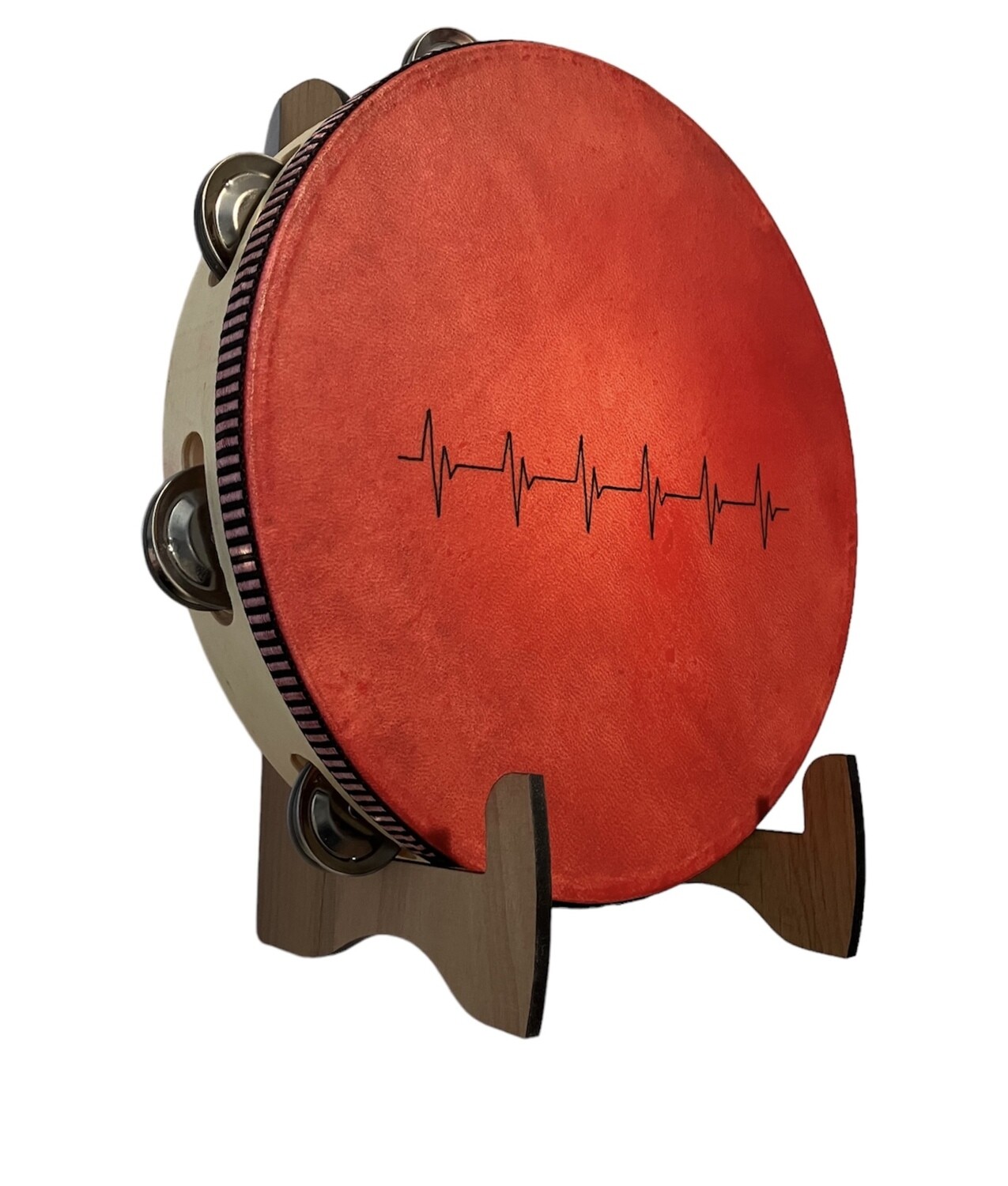 Heart Rhythm Tambourine with optional illuminated Display Stand Display Stand