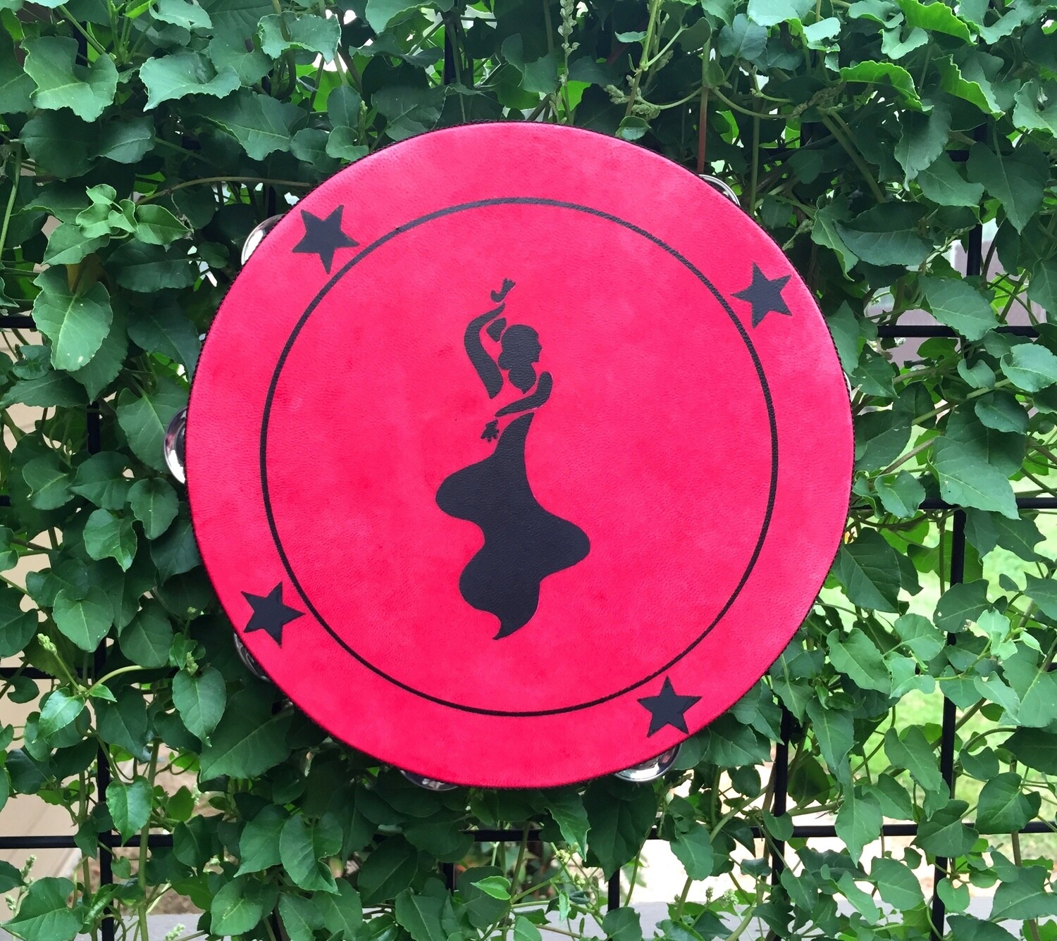 Flamenco Dancer Tambourine with optional illuminated Display Stand