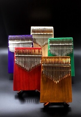 Kalimba Thumb Piano 17 Keys with 5 color choices and optional Display Stand