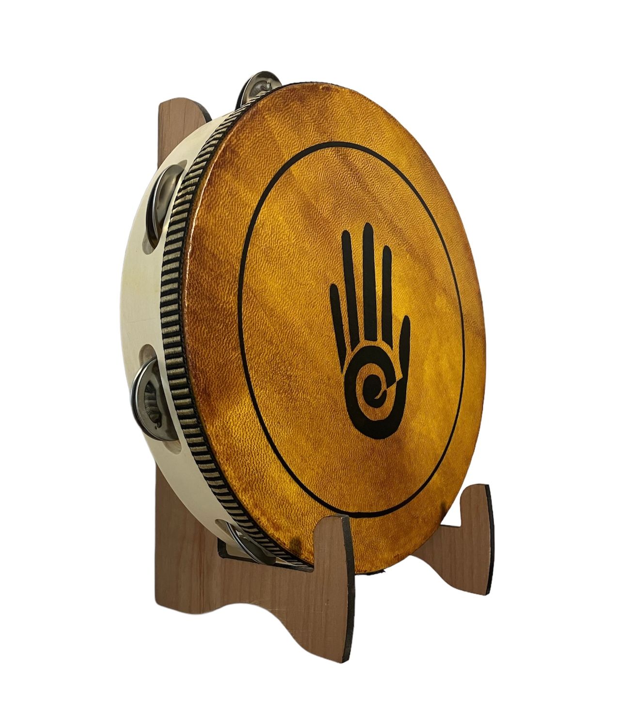 Healing Hand Tambourine with optional illuminated Display Stand Display Stand