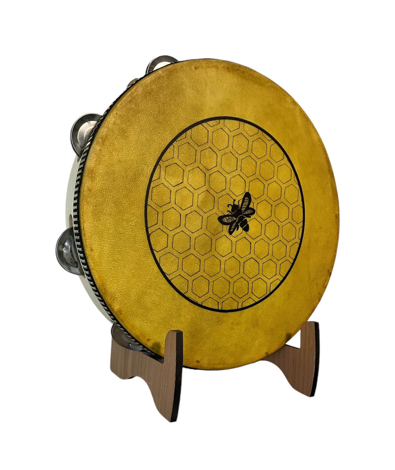 Honey Bee Spirit Tambourine w/optional Display Stand Display Stand