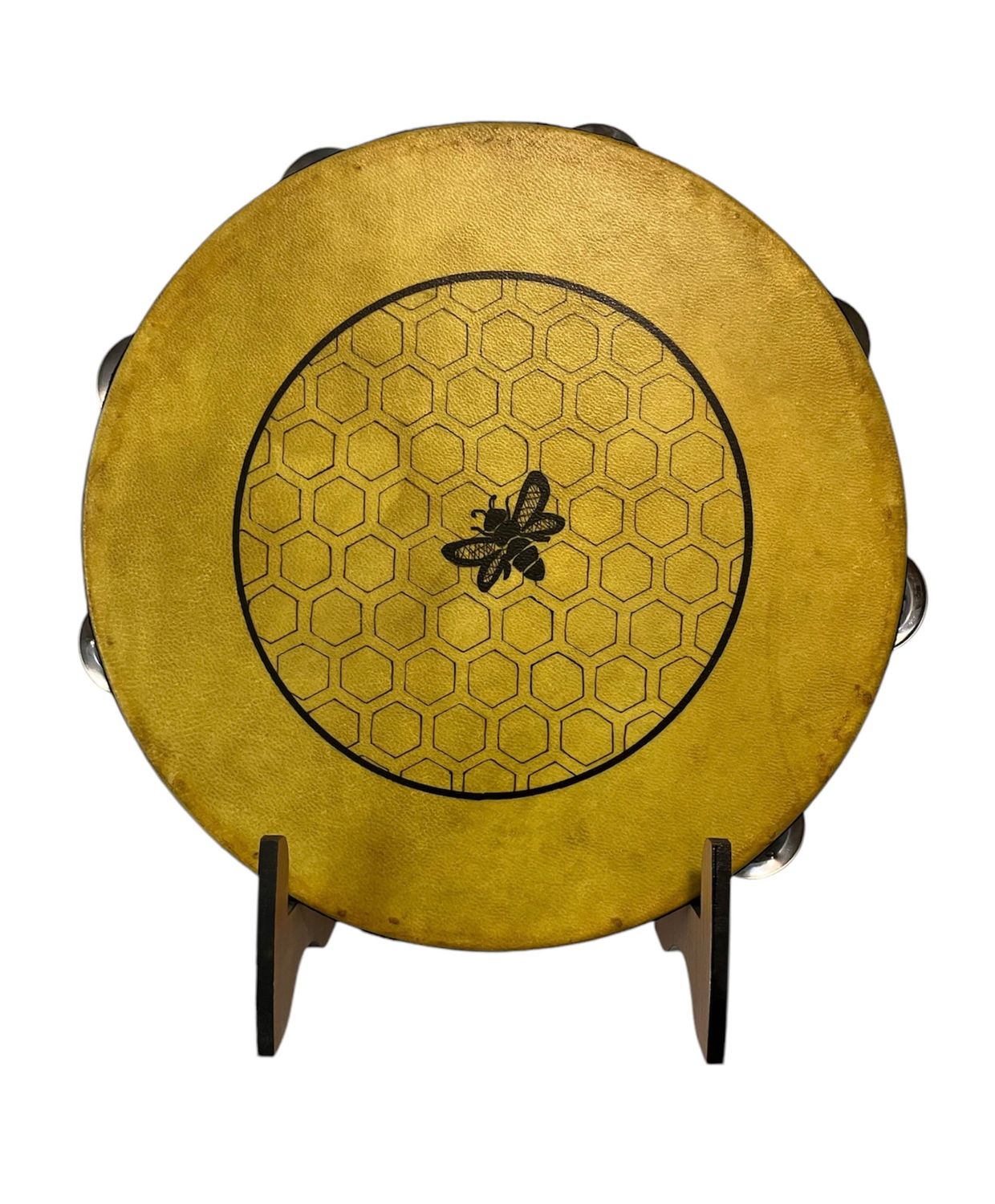 Honey Bee Tambourine with optional illuminated Display Stand Display Stand