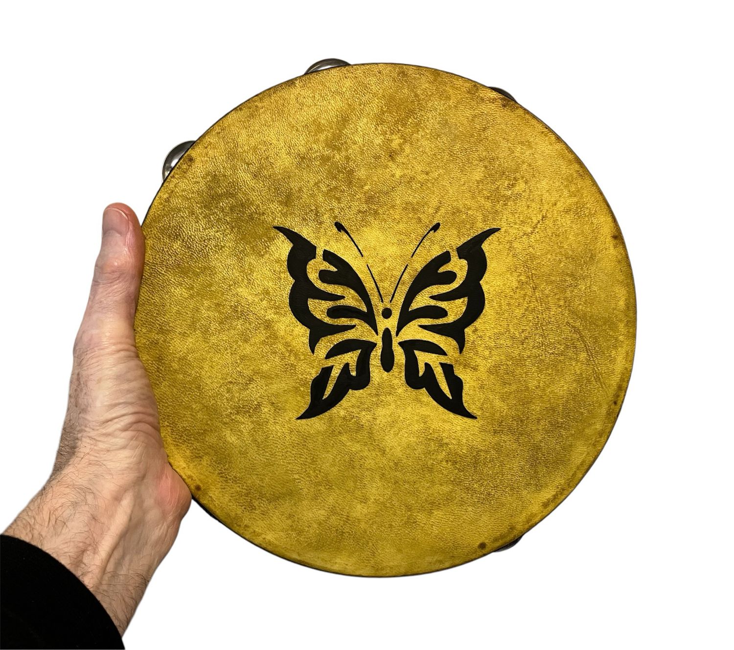 Butterfly Tambourine with optional illuminated Display Stand Display Stand