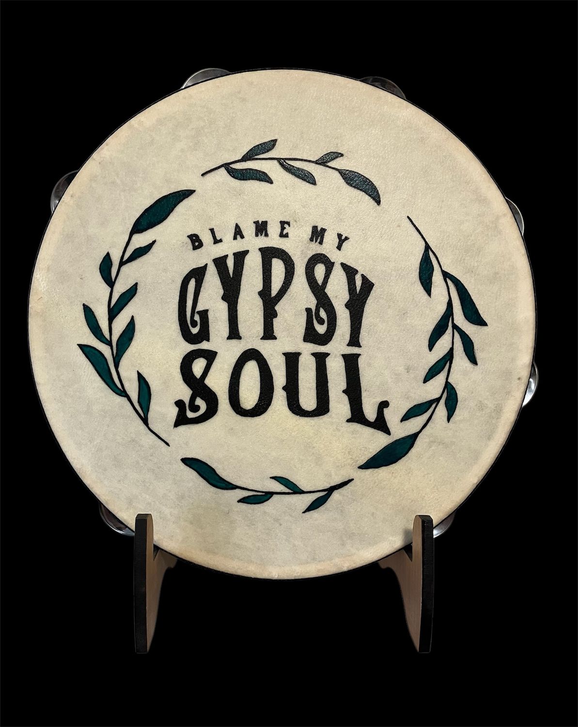 Gypsy Tambourine with optional illuminated Display Stand Display Stand