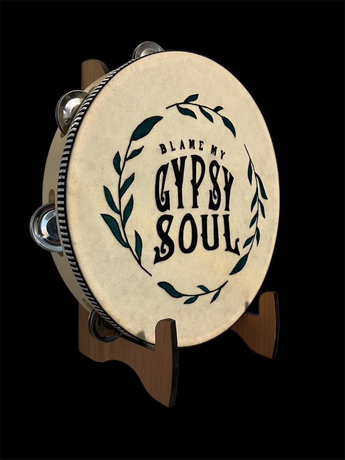 Gypsy Tambourine with optional illuminated Display Stand Display Stand
