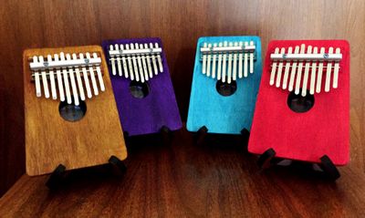 Kalimba Thumb Piano 10 Keys with 5 color choices and optional Display Stand