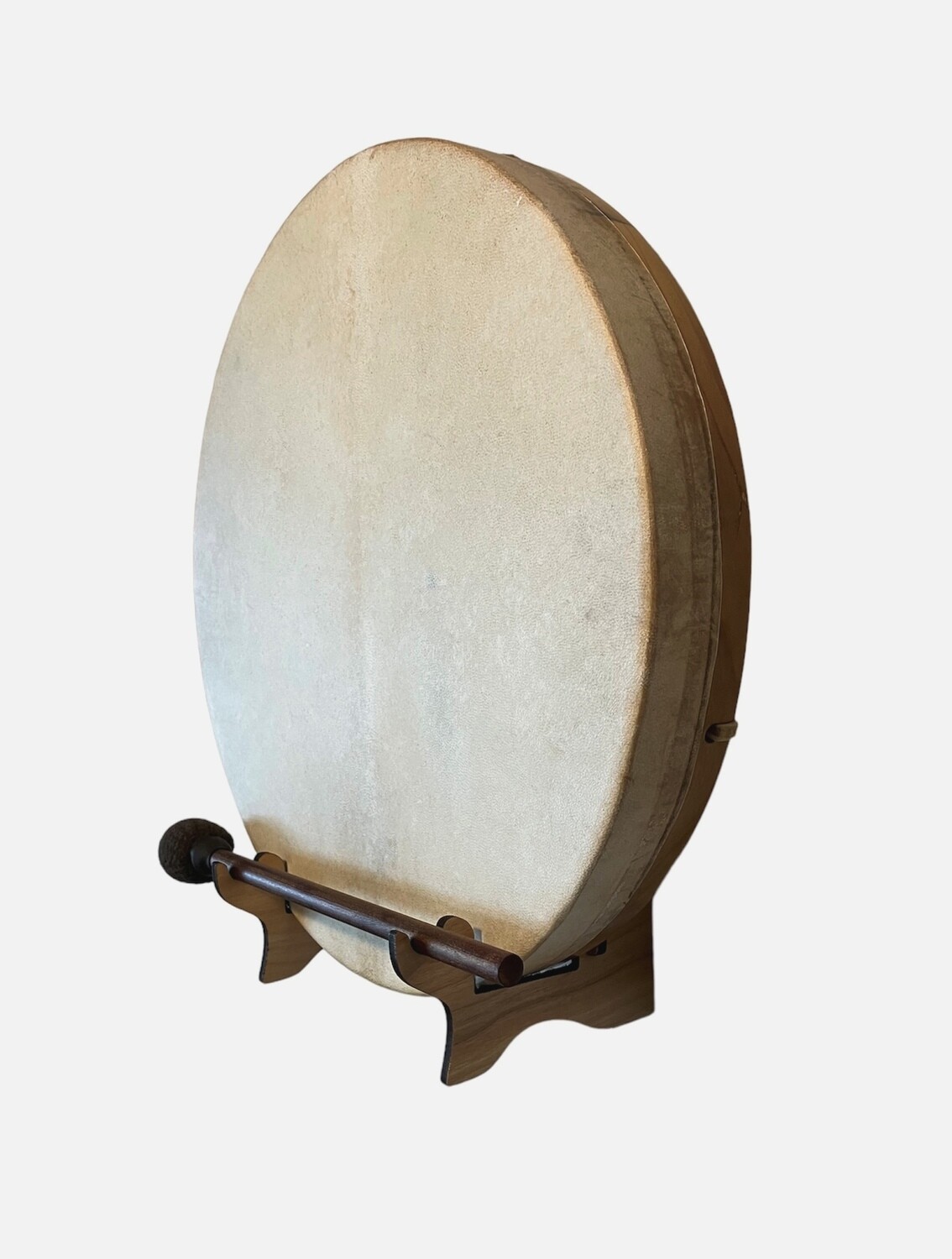 Gaia Earth Shamanic Frame Drum with optional illuminated Display Stand and Carry Bag