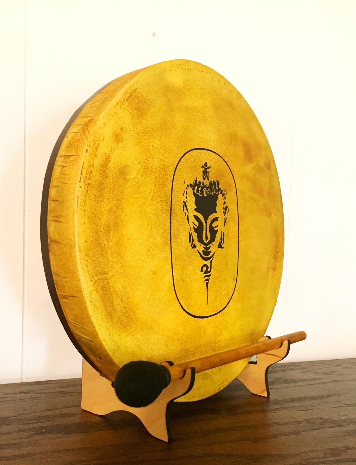 Shakti Goddess Shamanic Frame Drum with optional illuminated Display Stand and Carry Bag