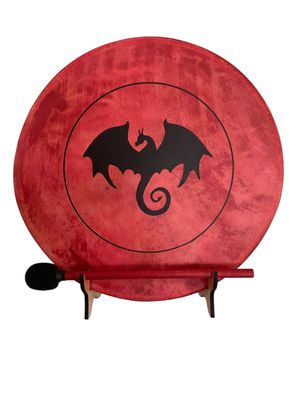 Dragon Spirit Shamanic Frame Drum w/optional illuminated Display Stand and Carry Bag