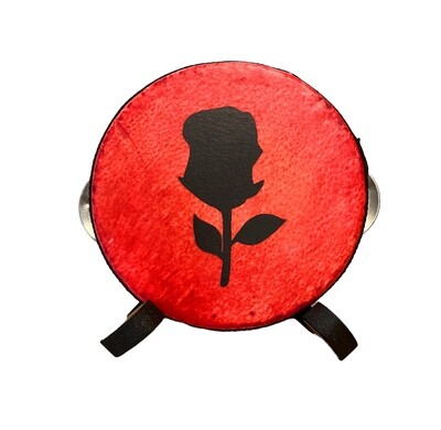 4" Mini Tambourine with seven pattern color choices