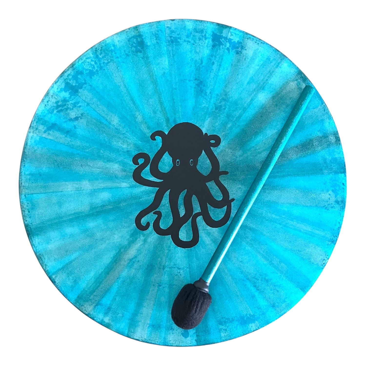 Octopus Shamanic Frame Drum with optional Display Stand and Carry Bag