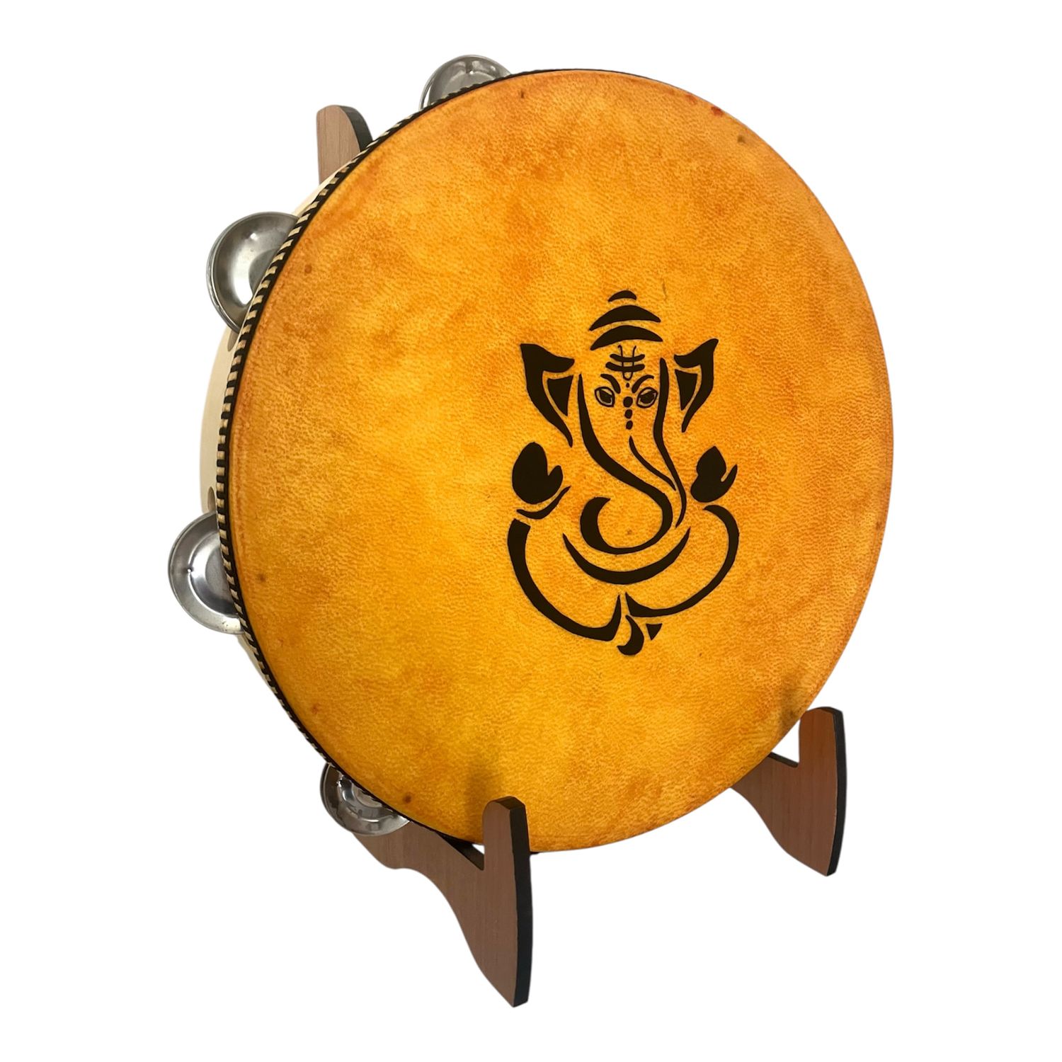 Ganesh Tambourine with optional illuminated Display Stand Display Stand