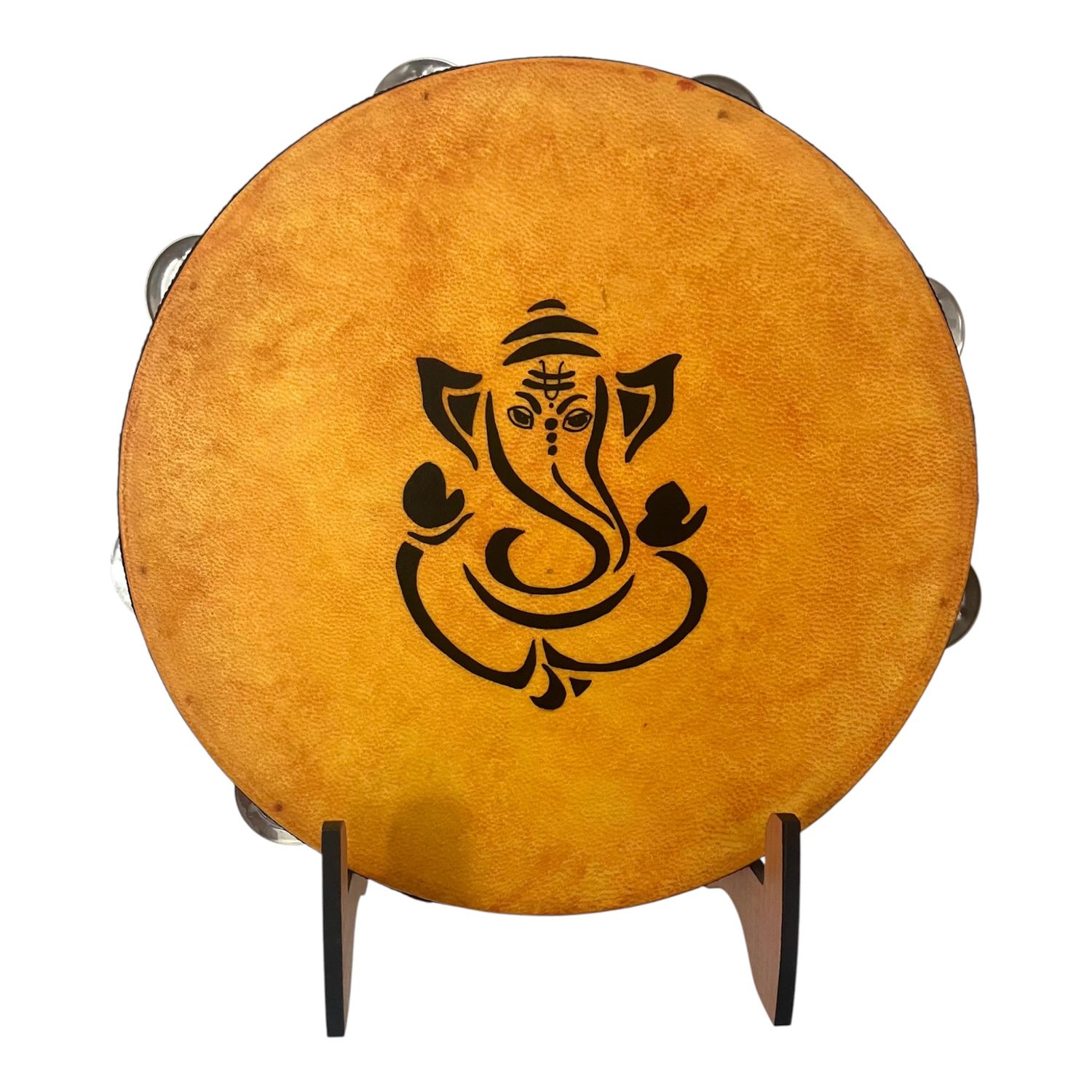 Ganesh Tambourine with optional illuminated Display Stand Display Stand