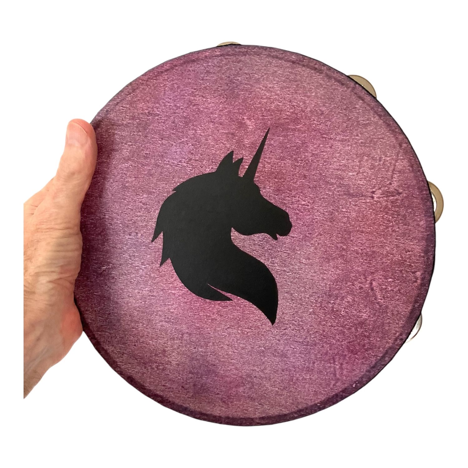 Unicorn Spirit Tambourine with optional illuminated Display Stand Display Stand