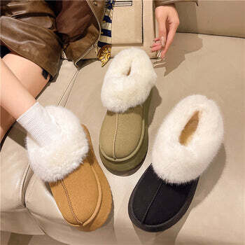 Thickened Thermal Fur Slippers | Boots