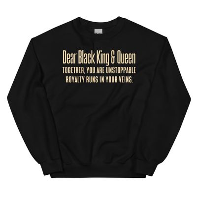 Dear Black King&amp;Queen Sweatshirt