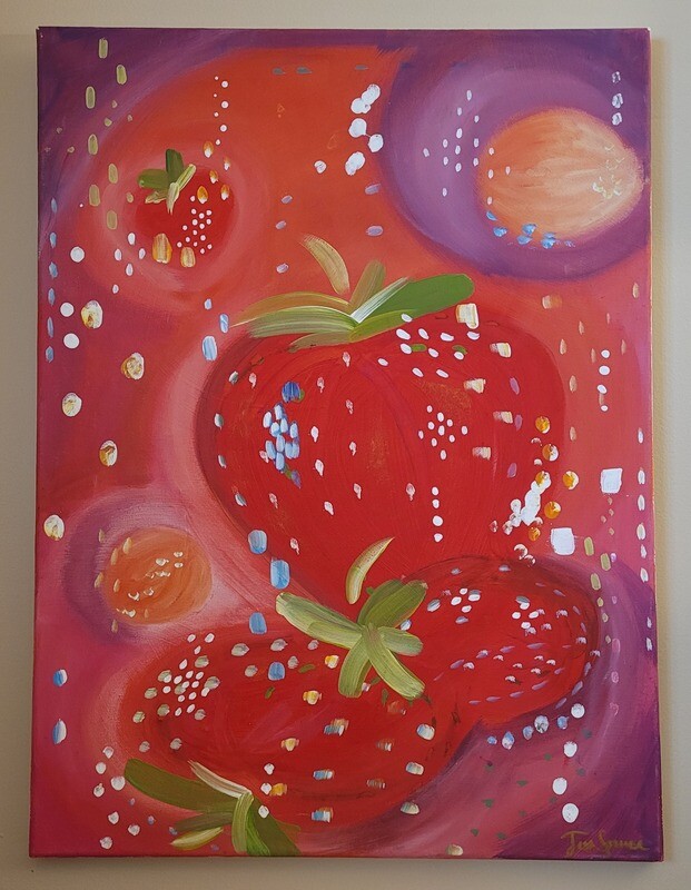 Original Strawberry Melt Painting