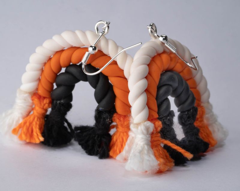 Knit Look Pride Earrings