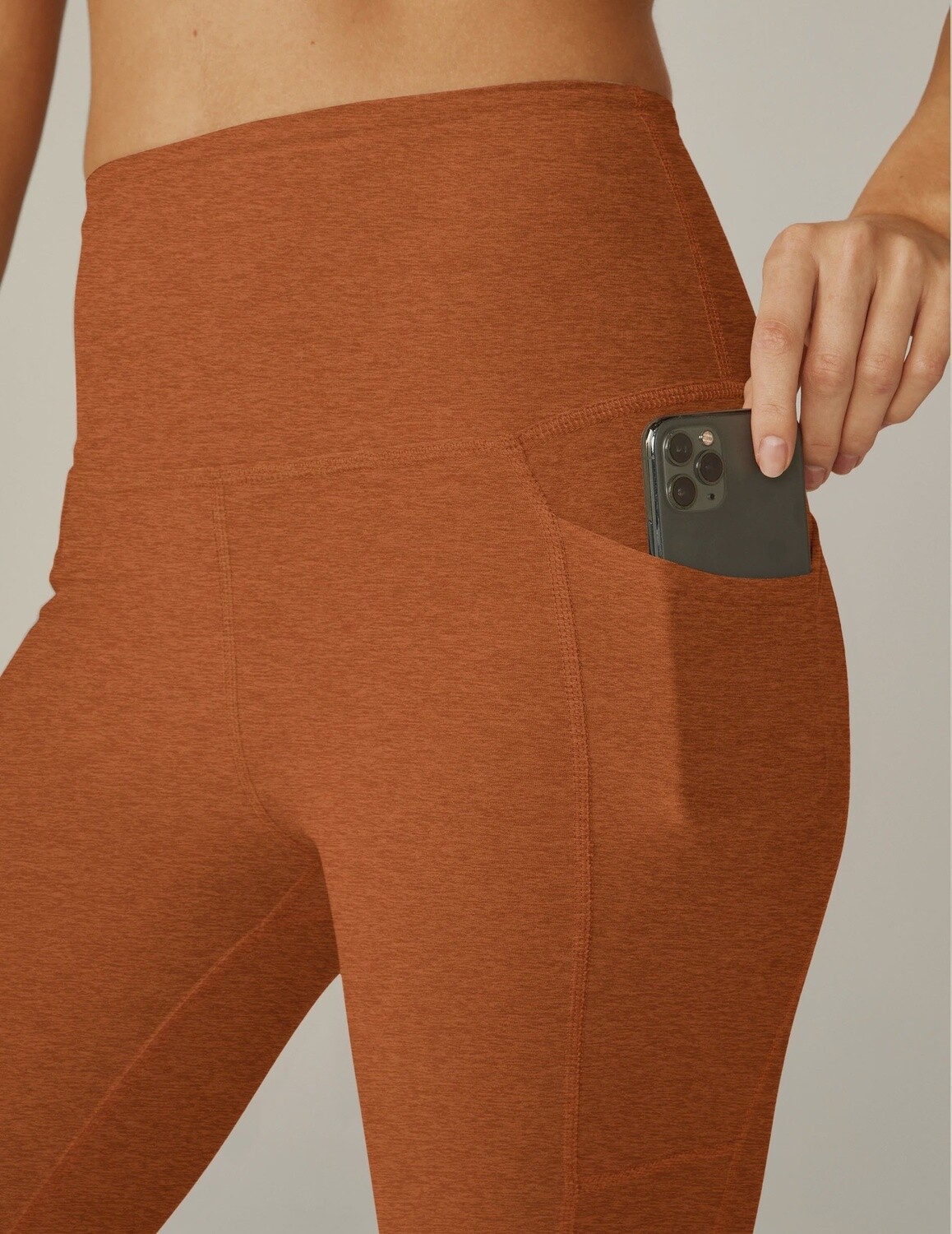 Out of Pocket High Waisted Midi Leggings, Color: FLBLH, Size: XS