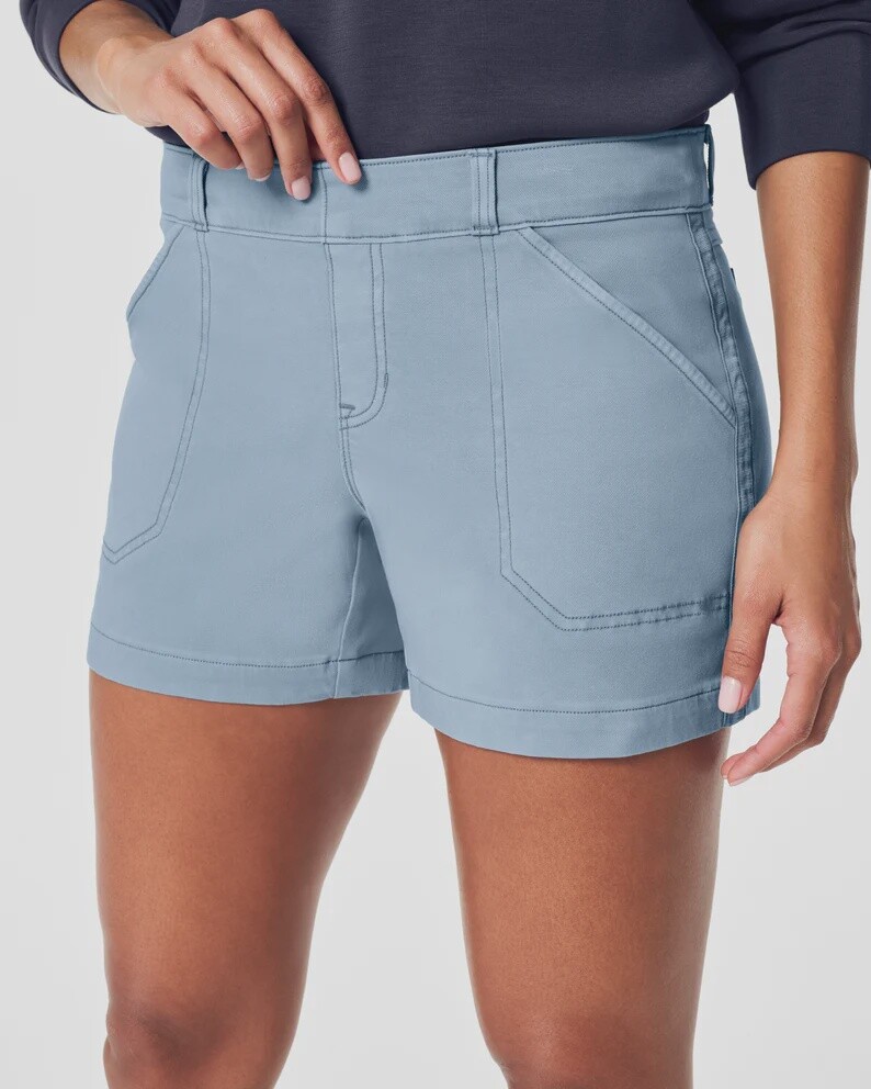Stretch Twill Short 4&quot;, Color: Mountain Blue, Size: XS