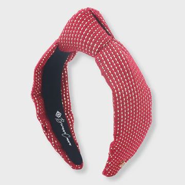 Tweed Red &amp; Gold Headband