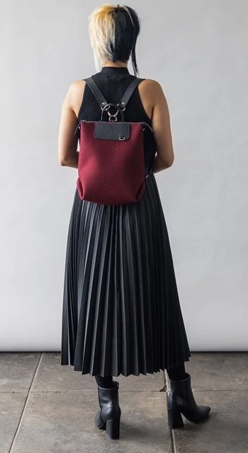 Bedford Backpack  in Burgandy