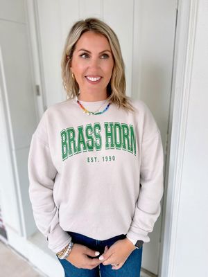Brass Horn Collegiate Sweater - Adult